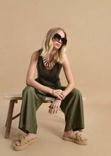 Load image into Gallery viewer, Sleeveless Sweater Tank in Olive
