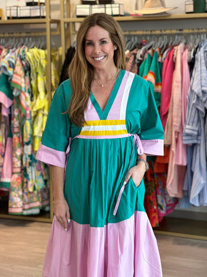 Darcy Dress in Peacock