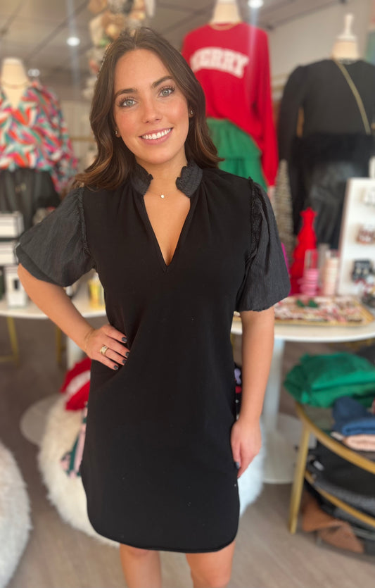Violet Dress in Black