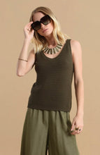 Load image into Gallery viewer, Sleeveless Sweater Tank in Olive
