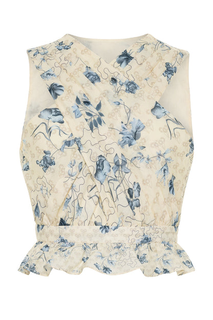 Colleen Blouse in Royal Garden