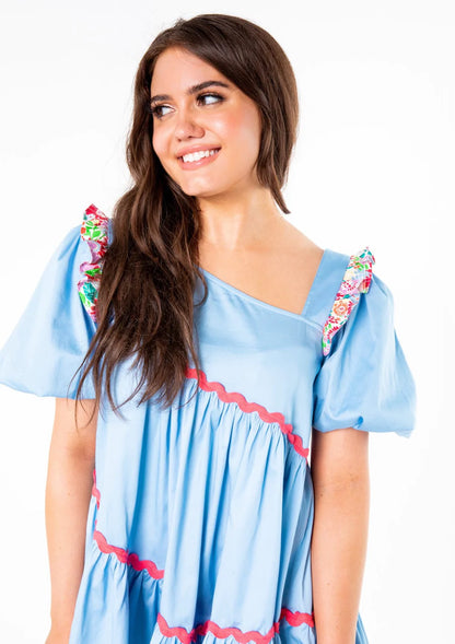 Chandler Dress in Blue