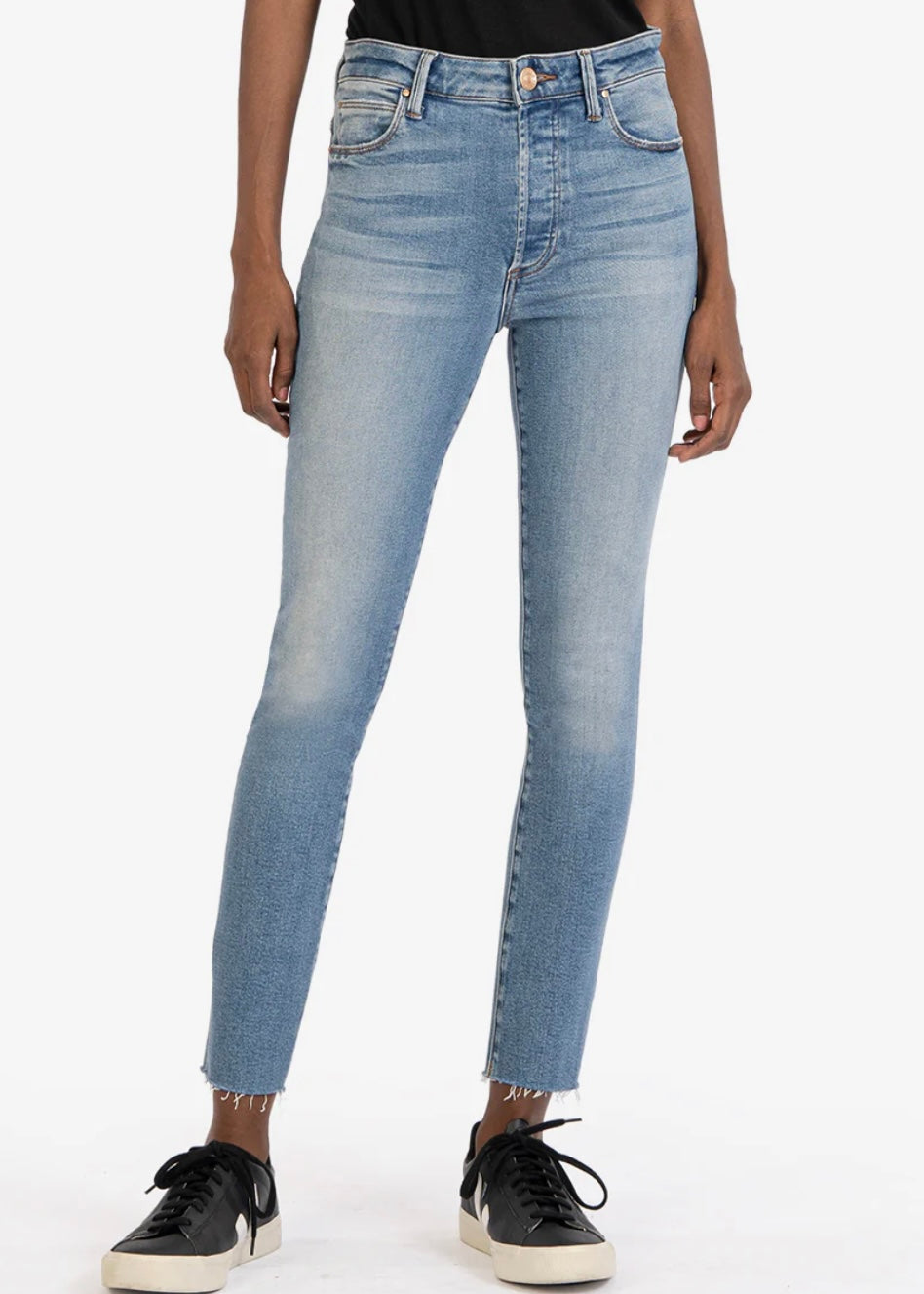 FINAL SALE Charlize High Rise Cigarette Leg Jean in Effortless