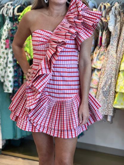 Sparkler Dress in Red