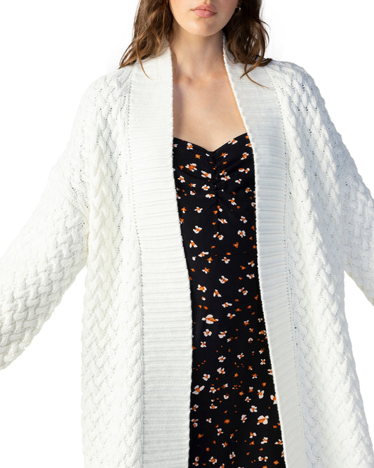 Honeycomb Cardi in Cream