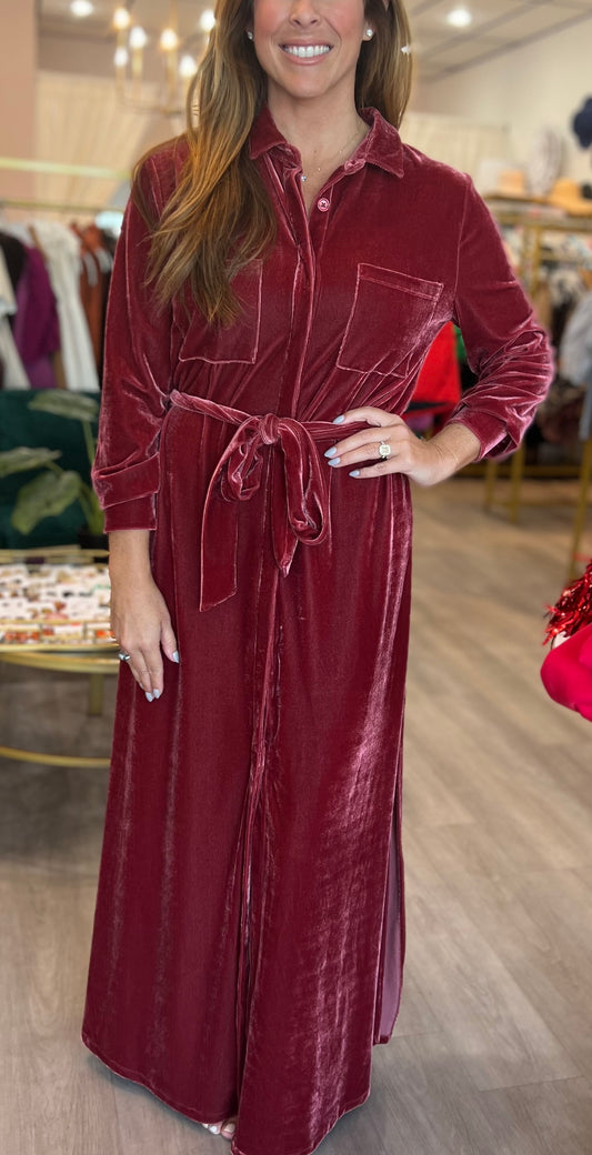 Vesper Dress in Cabernet