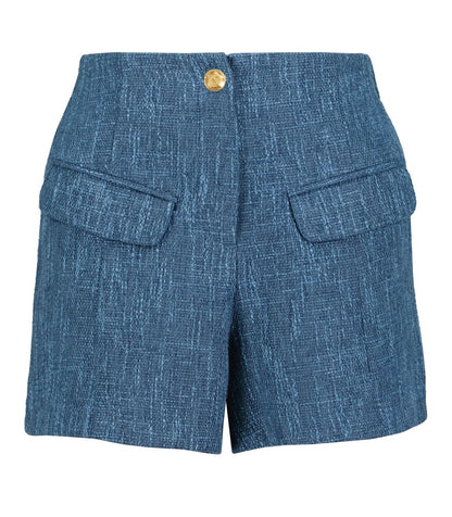 Parker Tweed Short in Blue