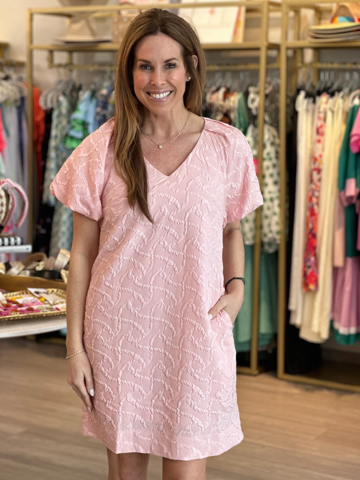 Blush Ribbon Dress