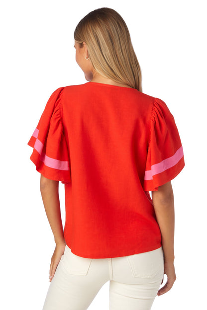Bettina Top in Cherry