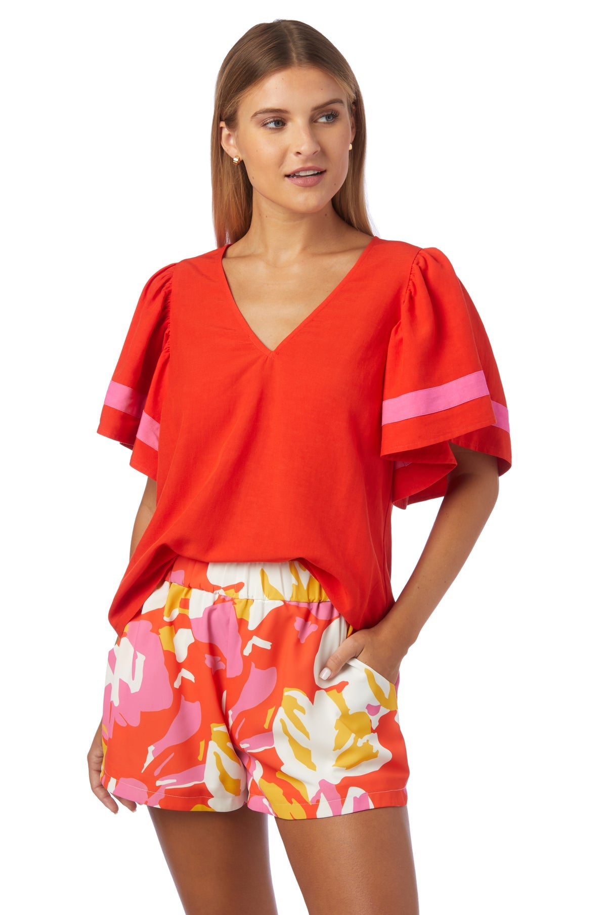 Bettina Top in Cherry