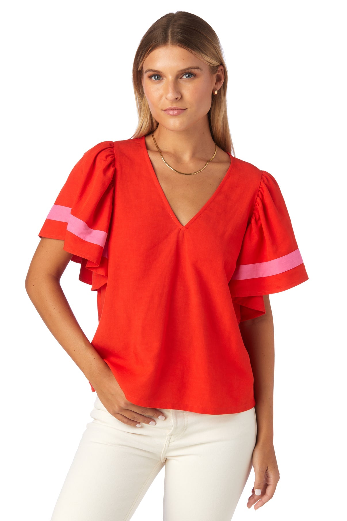 Bettina Top in Cherry