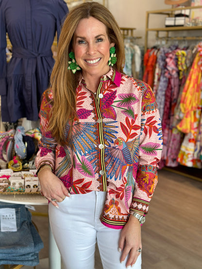 Macaw Scarf Shirt