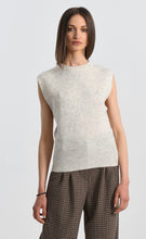 Load image into Gallery viewer, Sleeveless Knit Sweater in Beige
