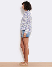 Load image into Gallery viewer, Ruffle Neck Henley In Serenity
