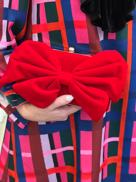 Red Bow Clutch