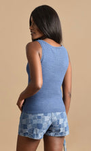 Load image into Gallery viewer, Sleeveless Sweater Tank in Blue

