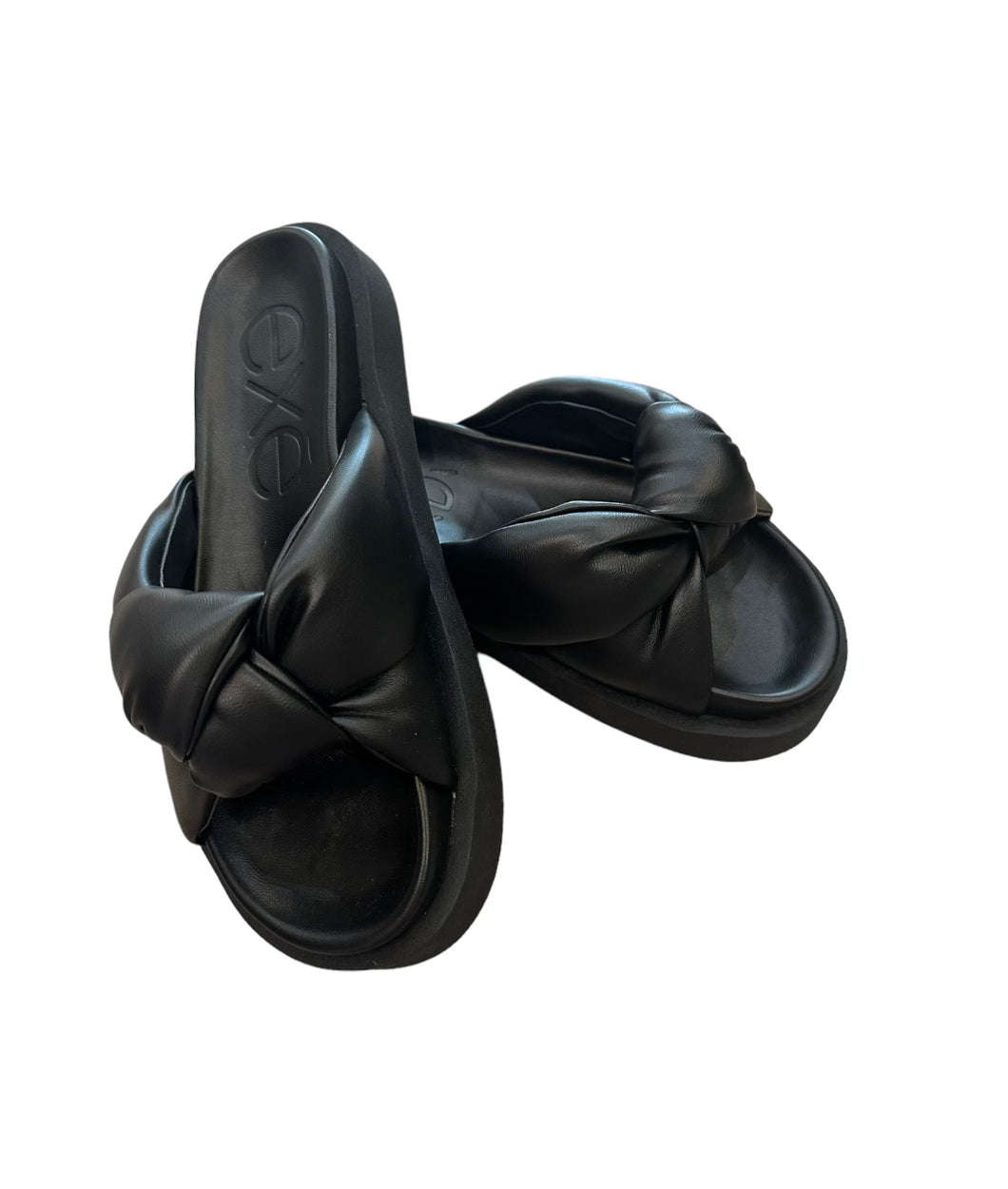 Artemis Knot Sandal in Black