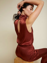 Load image into Gallery viewer, Danielle Mock Neck Tank in Rust

