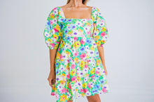 Load image into Gallery viewer, Bright Floral Tiered Dress
