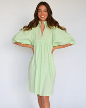 Load image into Gallery viewer, High Neck Dress in Mint Poplin
