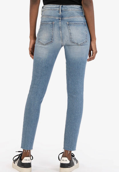 FINAL SALE Charlize High Rise Cigarette Leg Jean in Effortless