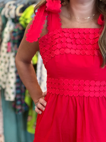 Sereia Dress in Red