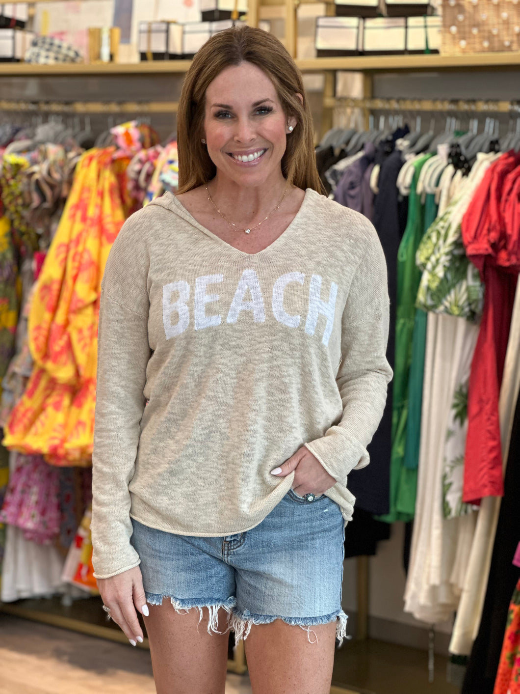 Beach Hoody in Natural