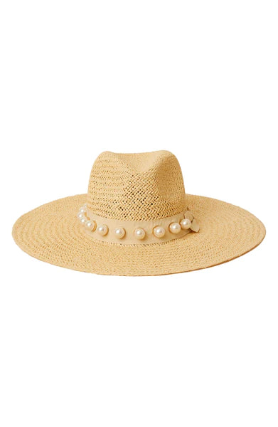 Rachel Pearl Hat in Natural