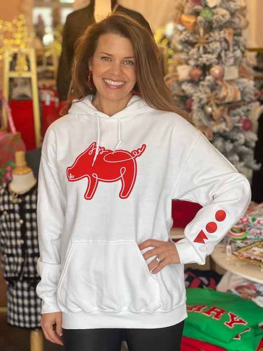 White Pig Hoodie