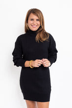 Load image into Gallery viewer, Black Sweater Dress
