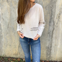 Load image into Gallery viewer, Star/Bolt Embroidery Cashmere Sweater
