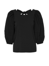 Load image into Gallery viewer, Grace Pintuck Tee in Black
