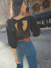 Load image into Gallery viewer, Grace Pintuck Tee in Black
