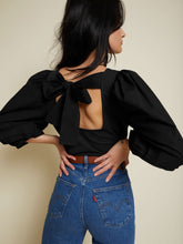 Load image into Gallery viewer, Grace Pintuck Tee in Black
