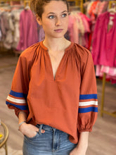 Load image into Gallery viewer, Brick Top w/Varsity Stripe
