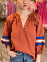 Load image into Gallery viewer, Brick Top w/Varsity Stripe
