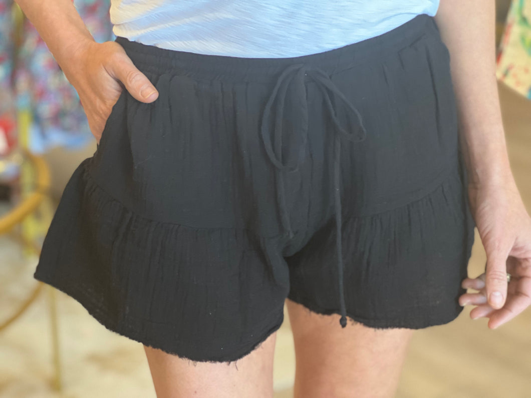 V Short in Black