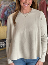 Load image into Gallery viewer, Taupe Swing Spring Sweater
