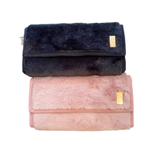 Load image into Gallery viewer, Rose Faux Fur Jewel Clutch
