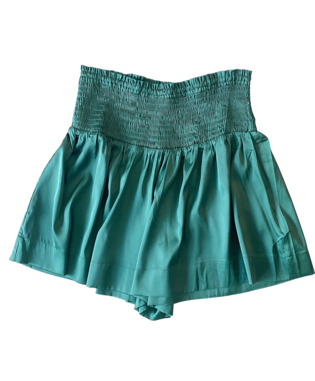 Hunter Green Smocked Skort