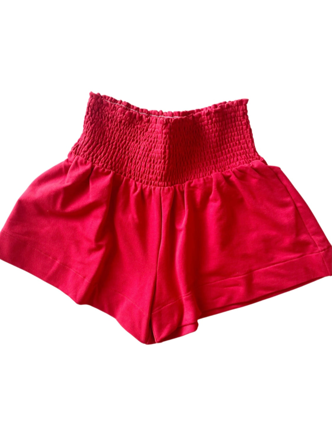 Red Smocked Thicker Short