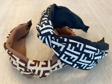 Load image into Gallery viewer, Brown &quot;F&quot; Headband
