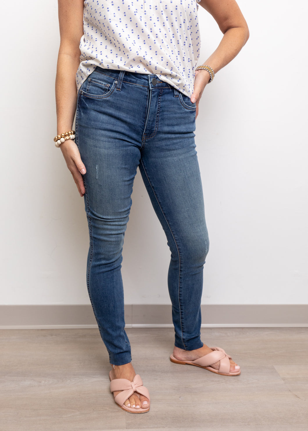 Dark Wash High Rise Toothpick Jean