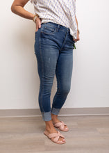 Load image into Gallery viewer, Dark Wash High Rise Toothpick Jean
