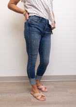 Load image into Gallery viewer, Dark Wash High Rise Toothpick Jean
