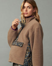 Load image into Gallery viewer, Taupe Floral Reversible Pullover
