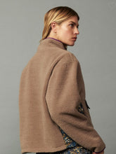 Load image into Gallery viewer, Taupe Floral Reversible Pullover
