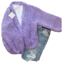 Load image into Gallery viewer, Lilac Cable Cardigan
