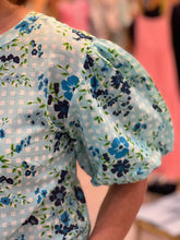 Load image into Gallery viewer, Annie Top In English Garden Baby Blue
