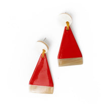 Load image into Gallery viewer, Santa Hat Earrings

